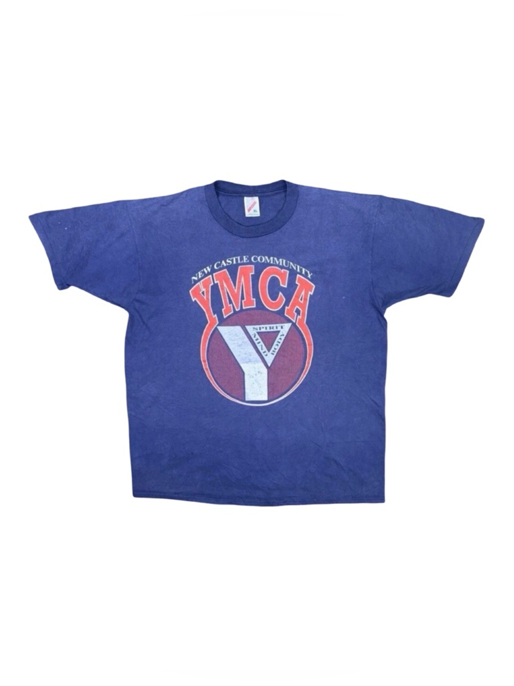 Vintage Jerzees YMCA New Castle Community Crew Neck Tee - Size XL